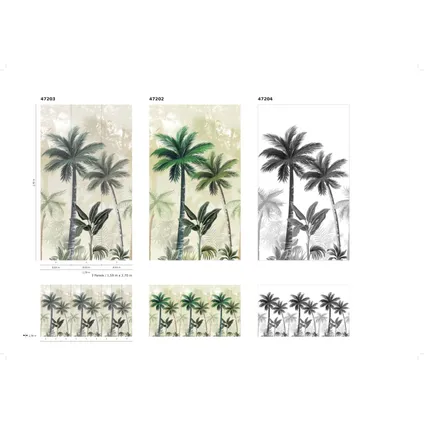 Smart art fotobehang palmbomen  5