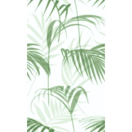 Smart art fotobehang vervaagde palmbladeren 2