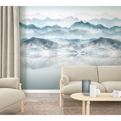Smart Art fotobehang aquarel bergen