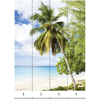 Smart art fotobehang palmboom strand 3
