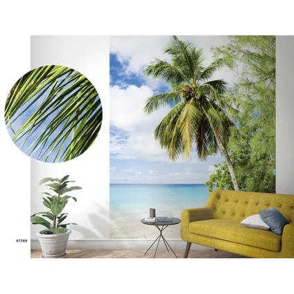 Smart art fotobehang palmboom strand 4