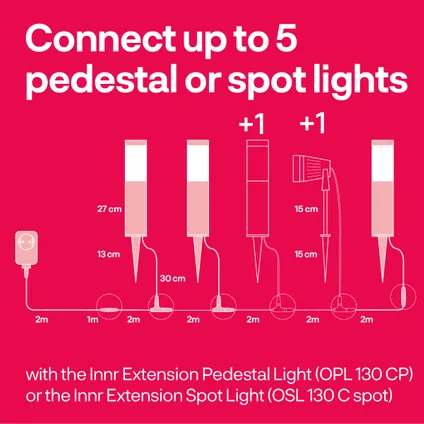 INNR Smart lichtpaal Outdoor OPL130CP 3