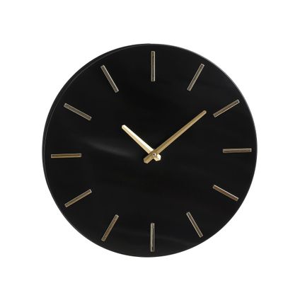 Horloge Mica Decorations Brixen - 35.5x35.5x4 cm - Noir