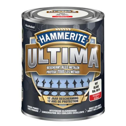 Hammerite metaallak Ultima wit hoogglans 750L 2