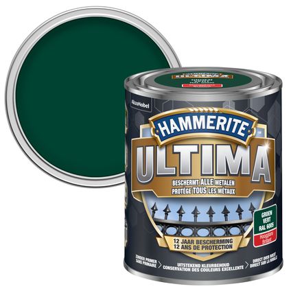 Laque métal Hammerite Ultima vert brillant 750ml