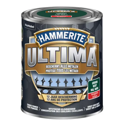 Laque métal Hammerite Ultima vert brillant 750ml 2