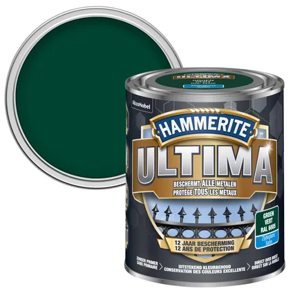 Laque métal Hammerite Ultima vert satin 750ml
