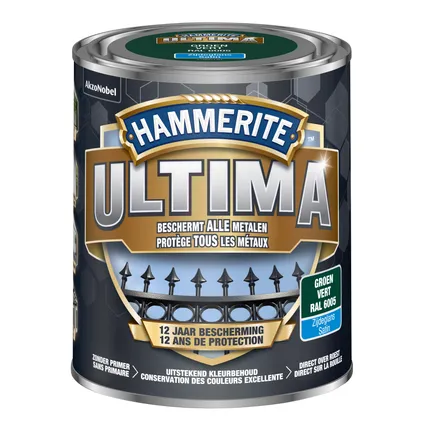 Hammerite metaallak Ultima groen zijdeglans 750ml 2