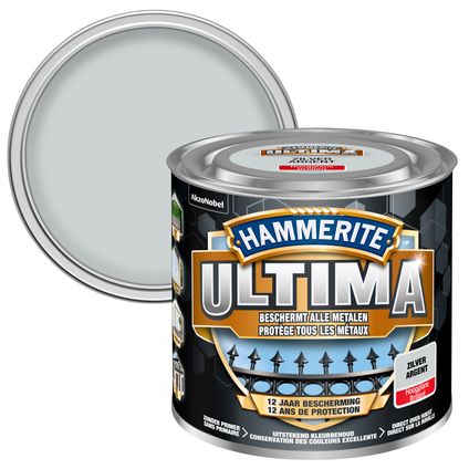 Hammerite metaallak Ultima zilver 250ml