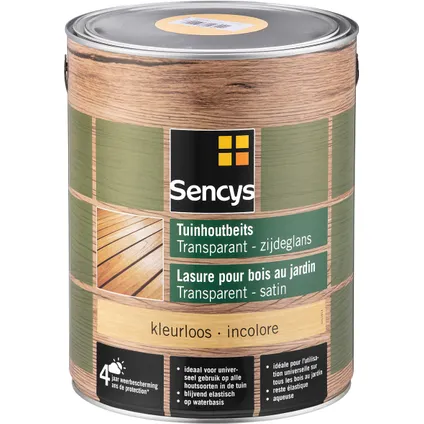 Lasure bois de jardin Sencys incolore 5L 2