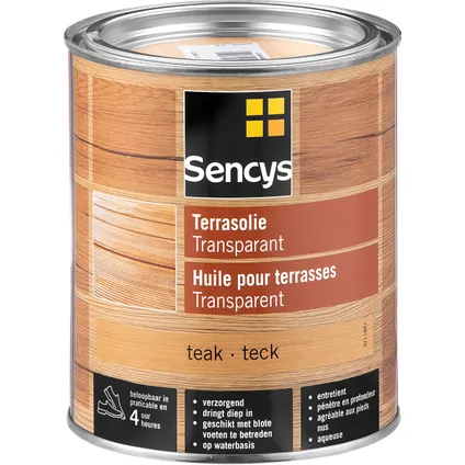 Sencys terrasolie teak 750ml 2
