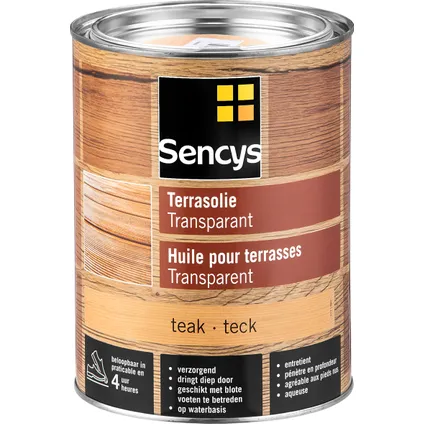 Sencys terrasolie teak 2,5L 2