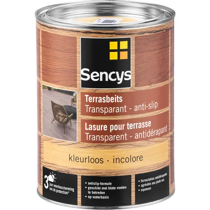 Sencys terrasbeits anti-slip kleurloos 2,5L 2