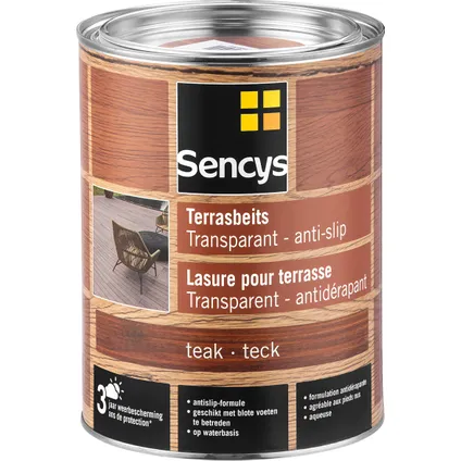 Sencys terrasbeits anti-slip teak 2,5L 2