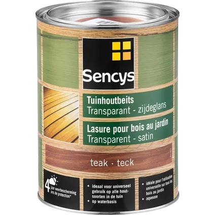 Sencys tuinhoutbeits semi-transparant teak 2,5L 2