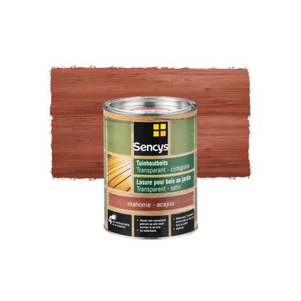 Sencys tuinhoutbeits semi-transparant mahonie 2,5L