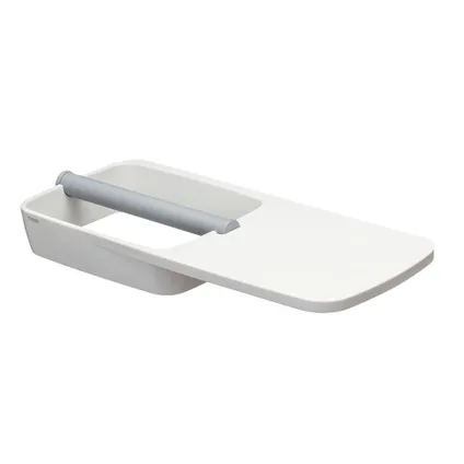 Porte-rouleau papier toilette Tiger Tess avec tablette blanc/gris clair 2