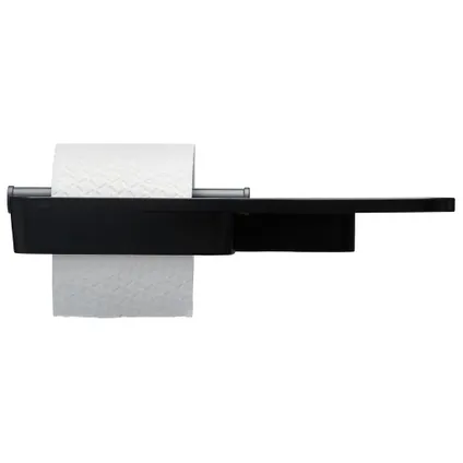 Porte-rouleau papier toilette Tiger Tess avec tablette noir/anthracite 3