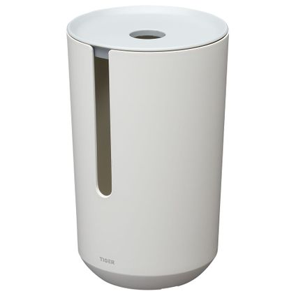 Porte-rouleaux papier toilette de réserve Tiger Tess avec couvercle à poser blanc/gris clair
