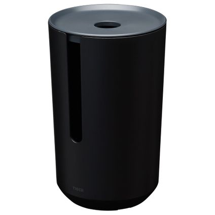 Porte-rouleaux papier toilette de réserve Tiger Tess avec couvercle à poser noir/anthracite