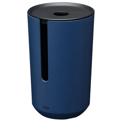 Porte-rouleaux papier toilette de réserve Tiger Tess avec couvercle à poser bleu/noir