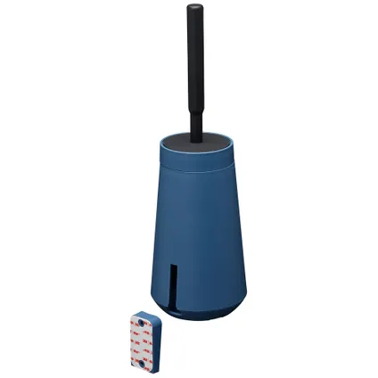 Porte-brosse WC Tiger Tess avec brosse flexible Swoop® bleu/noir 4