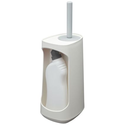 Porte-brosse WC Tiger Tess avec rangement et brosse flexible Swoop® blanc/gris clair