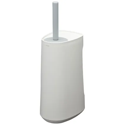 Tiger Tess toiletborstelhouder met opbergfunctie vrijstaand en Swoop® borstel flexibel wit/lichtgrijs 5