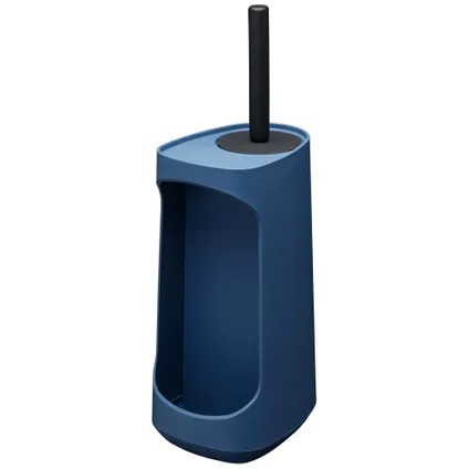 Tiger Tess toiletborstelhouder met opbergfunctie vrijstaand en Swoop® borstel flexibel blauw/zwart 3