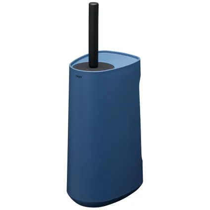 Tiger Tess toiletborstelhouder met opbergfunctie vrijstaand en Swoop® borstel flexibel blauw/zwart 6