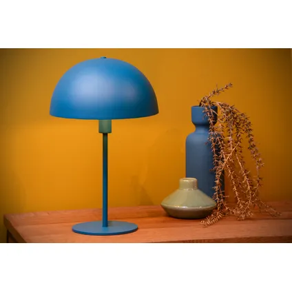 Lucide tafellamp Siemon donkerblauw Ø25cm E14 5