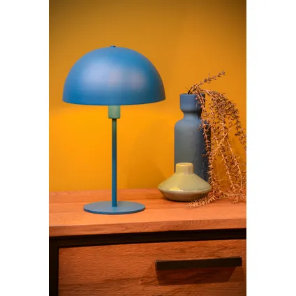 Lucide tafellamp Siemon donkerblauw Ø25cm E14 6