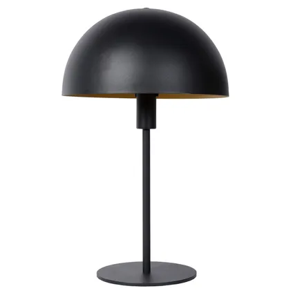 Lucide tafellamp Siemon zwart Ø25cm E14 2
