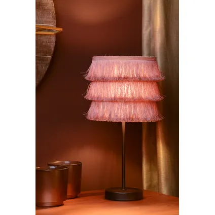 Lucide tafellamp Extravaganza Togo roze Ø18cm E14 4