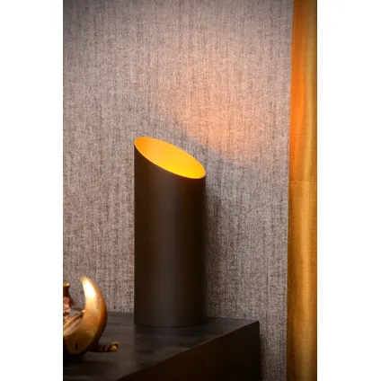 Lucide tafellamp Quirijn zwart Ø9,6cm E27 4