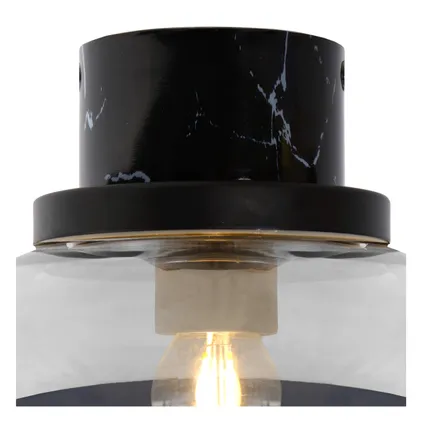 Lucide plafondlamp Lorena zwart Ø23cm E27 3
