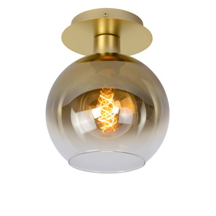 Lucide plafondlamp Marius mat goud Ø20cm E27