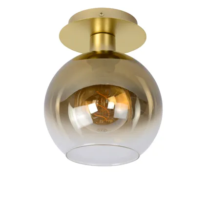 Lucide plafondlamp Marius mat goud Ø20cm E27 2