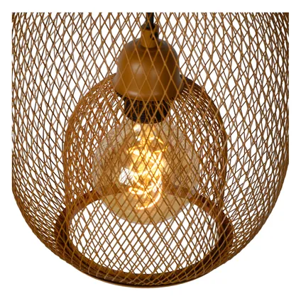 Lucide hanglamp Jerrel bruin Ø25cm E27 6
