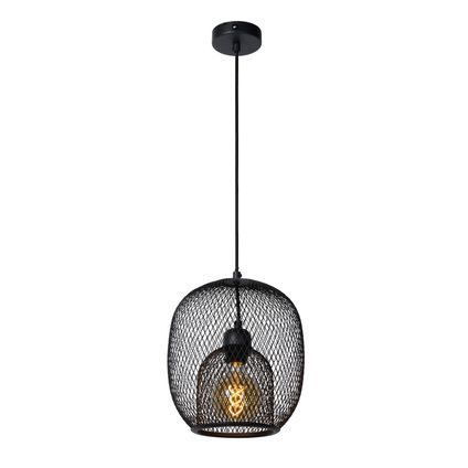 Lucide hanglamp Jerrel zwart Ø25cm E27