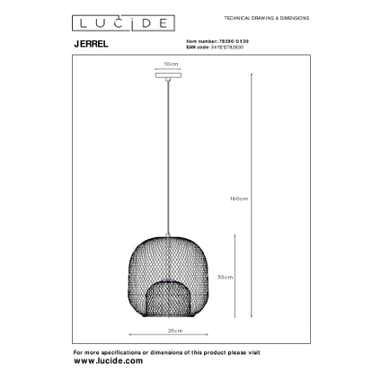 Lucide hanglamp Jerrel zwart Ø25cm E27 8