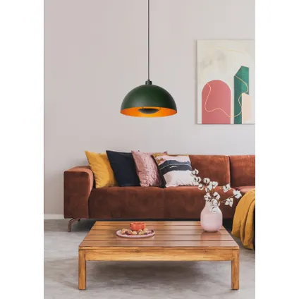 Lucide hanglamp Siemon donkergroen ⌀40cm E27 7