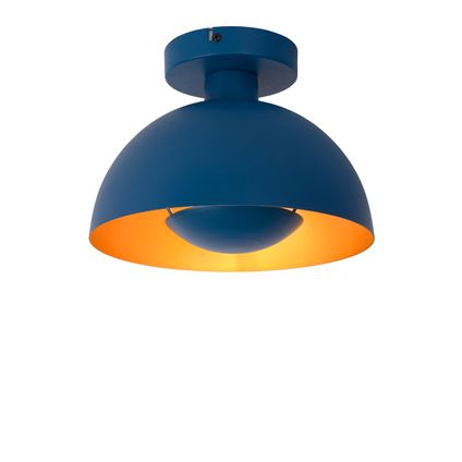 Lucide plafondlamp Siemon donkerblauw Ø25cm E27