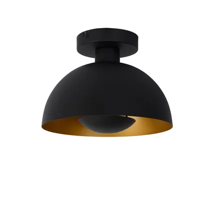 Lucide plafondlamp Siemon zwart Ø25cm E27 2
