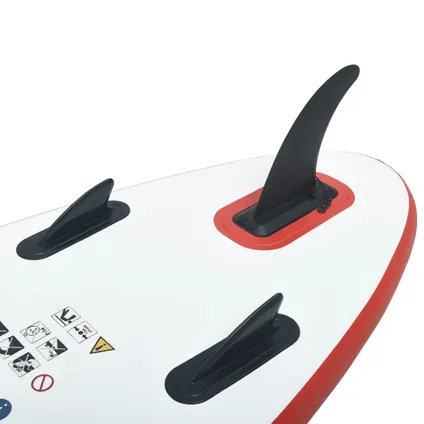 VidaXL paddleboard set opblaasbaar rood-wit 300cm 5
