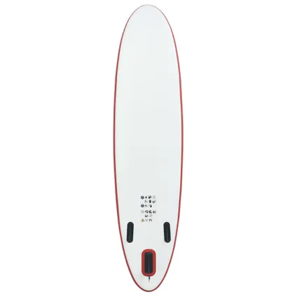 VidaXL paddleboard set opblaasbaar rood-wit 390cm 4
