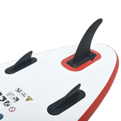 VidaXL paddleboard set opblaasbaar rood-wit 390cm 5
