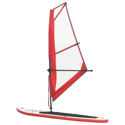 VidaXL paddleboard zeilset opblaasbaar rood-wit 330cm 4
