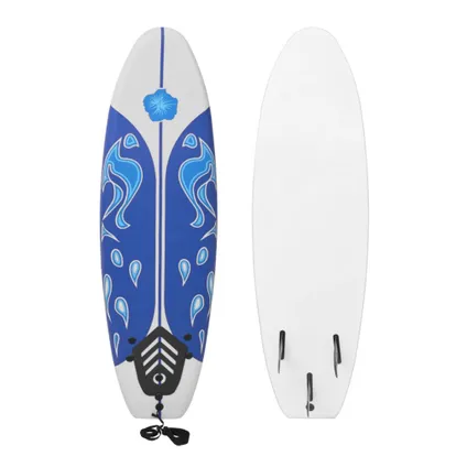 VidaXL surfplank schuim/kunststof blauw 170cm