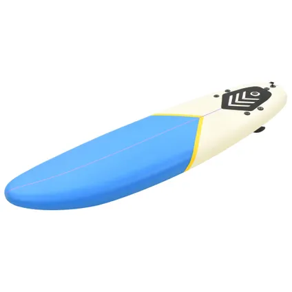 VidaXL surfplank schuim/kunststof blauw-crème 170cm  2